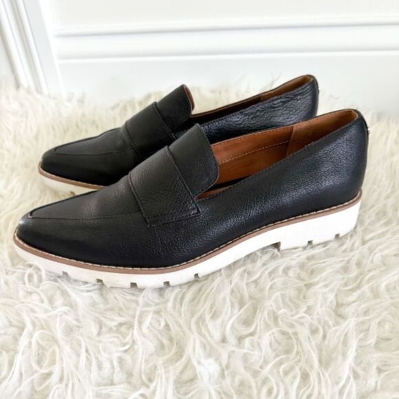 Franco Sarto Draco Sport Loafers - Black Leather | Size 9 - Picture 3 of 8